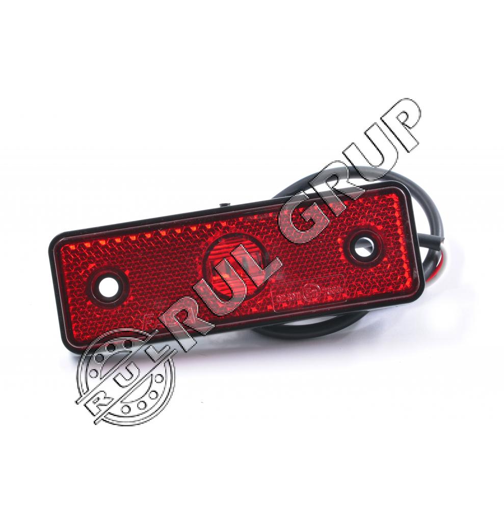 LAMPA LATERALA ROSIE CU LED GABARIT